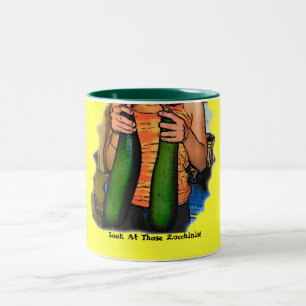 Tasse 2 Couleurs Citation Zucchini drôle Double Z