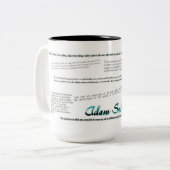 Tasse 2 Couleurs Citations de forgeron d'Adam (Devant gauche)