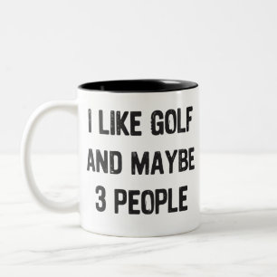 Tasse 2 Couleurs Citations de golf sarcastiques drôles de golf 