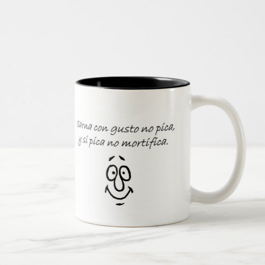 Tasse 2 Couleurs Citations d'Espagnol (Droit)