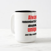 Tasse 2 Couleurs citations drôles (Devant gauche)