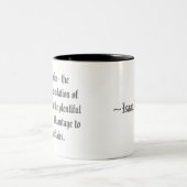 Tasse 2 Couleurs Citations mathématiques (Centre)