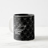 Tasse 2 Couleurs Citations motivationnelles : Restez forts (Devant gauche)