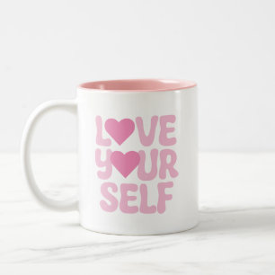 Tasse 2 Couleurs Citations Pink Love Yourself