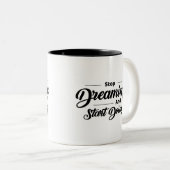 Tasse 2 Couleurs Citations simples en noir (Devant droit)