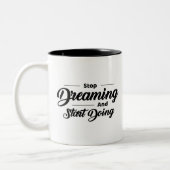 Tasse 2 Couleurs Citations simples en noir (Gauche)