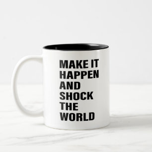 Tasse 2 Couleurs Citer Art Succès Conseils de vie Motivation Art Wo