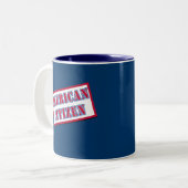 Tasse 2 Couleurs Citoyen américain (Devant gauche)
