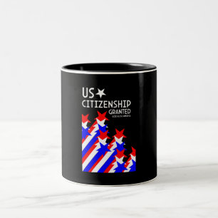 Tasse 2 Couleurs Citoyenneté américaine accordée