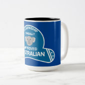Tasse 2 Couleurs Citoyenneté australienne | Aussie Citizen (Devant droit)