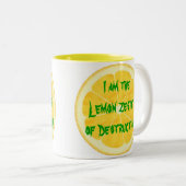 Tasse 2 Couleurs Citron Zester de destruction ! (Devant droit)