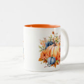 Tasse 2 Couleurs Citrouille d'automne (Devant droit)