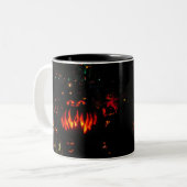 Tasse 2 Couleurs citrouille de Halloween (Devant gauche)