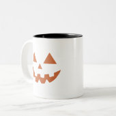 Tasse 2 Couleurs Citrouille d'Halloween Jack O'Géant (Devant gauche)