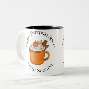 Tasse 2 Couleurs citrouille épice latence saison automne amant