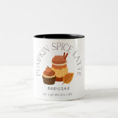 Tasse 2 Couleurs citrouille épice latte fille chute amant (Centre)