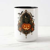 Citrouille gothique vintage Halloween