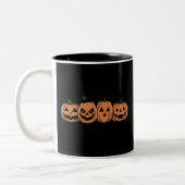 Tasse 2 Couleurs Citrouille Halloween Automne Thanksgiving Cadeau (Gauche)
