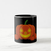 Tasse 2 Couleurs Citrouille Jack-o-lanterne (Centre)