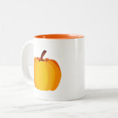 Tasse 2 Couleurs Citrouille orange (Devant gauche)