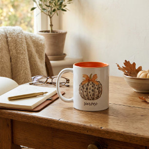 Tasse 2 Couleurs Citrouille Personnalisée d'Automne Récolte d'Aut