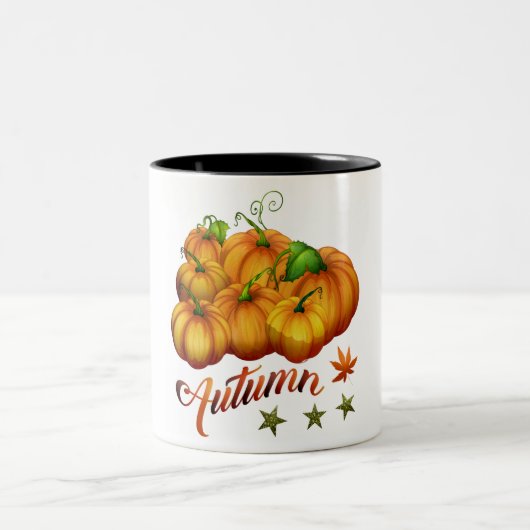 Tasse 2 Couleurs Citrouilles d'automne (Centre)