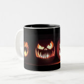 Tasse 2 Couleurs Citrouilles d'Halloween (Devant gauche)