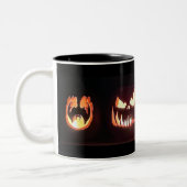 Tasse 2 Couleurs Citrouilles d'Halloween (Gauche)