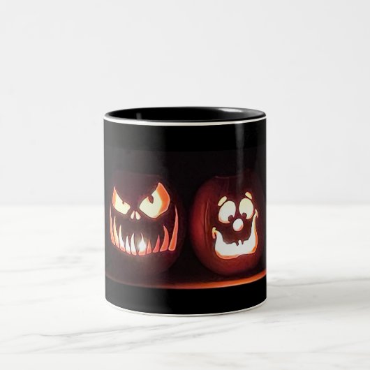 Tasse 2 Couleurs Citrouilles d'Halloween (Centre)