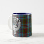 Tasse 2 Couleurs Clan Anderson Crest & Tartan (Devant gauche)