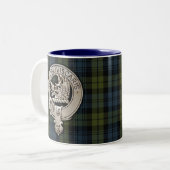 Tasse 2 Couleurs Clan Campbell Crest & Tartan (Devant gauche)