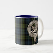 Tasse 2 Couleurs Clan Campbell Crest & Tartan (Devant droit)