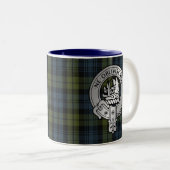 Tasse 2 Couleurs Clan Campbell Crest & Tartan (Devant droit)