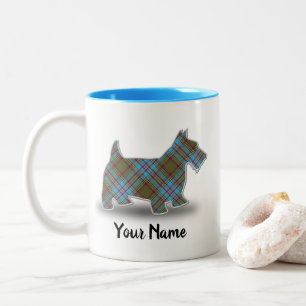 Tasse 2 Couleurs Clan écossais Anderson Tartan Scottish Terrier