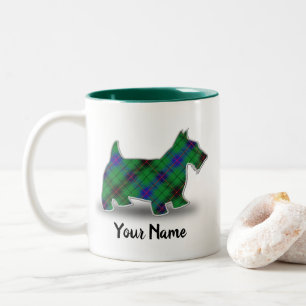 Tasse 2 Couleurs Clan écossais Davidson Tartan Scottish Terrier