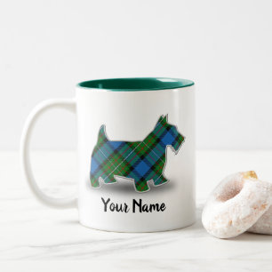 Tasse 2 Couleurs Clan écossais Fergusson Tartan Scottish Terrier