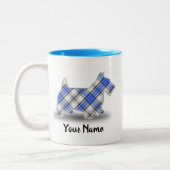 Tasse 2 Couleurs Clan écossais Hannay Tartan Scottish Terrier (Gauche)