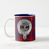 Tasse 2 Couleurs Clan Hamilton Crest & Tartan (Gauche)