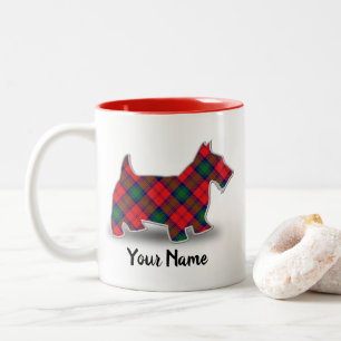 Tasse 2 Couleurs Clan Lindsay Tartan Scottish Terrier