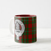 Tasse 2 Couleurs Clan MacGregor Crest & Tartan (Devant gauche)