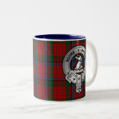 Tasse 2 Couleurs Clan MacNeacail (MacNicol/Nicolson) Crest & Tartan (Devant droit)