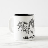 Tasse 2 Couleurs Clan SASGaming (Devant gauche)