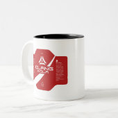 Tasse 2 Couleurs Clang Kola, deux tonalités pour les ingénieurs spa (Devant gauche)
