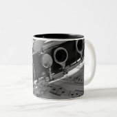 Tasse 2 Couleurs Clarinet avec Partition (Devant droit)