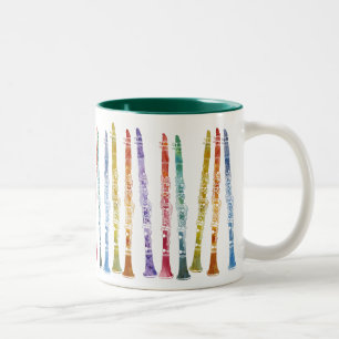 Tasse 2 Couleurs Clarinettes de crayon