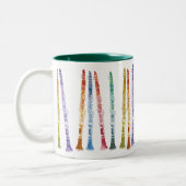 Tasse 2 Couleurs Clarinettes de crayon (Gauche)