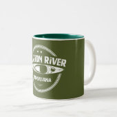Tasse 2 Couleurs Clarion River Pennsylvania Kayaking (Devant droit)