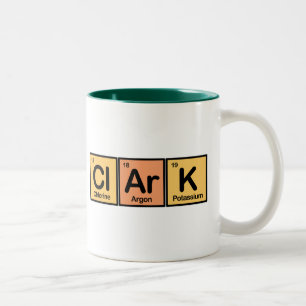 Tasse 2 Couleurs Clark a fait des éléments