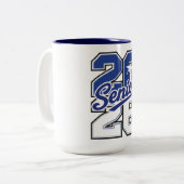 Tasse 2 Couleurs Class of 2026 Senior Pride Typography  (Devant gauche)