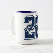 Tasse 2 Couleurs Class of 2026 Senior Pride Typography  (Devant gauche)